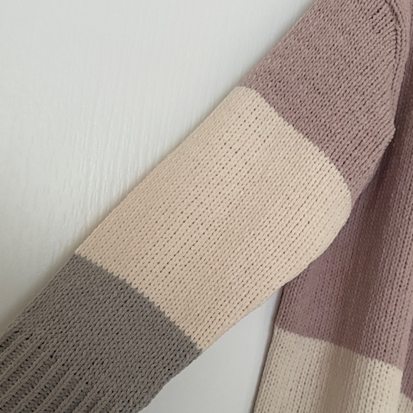 Colorblock Open Front Cardigan - Picture 2 of 4